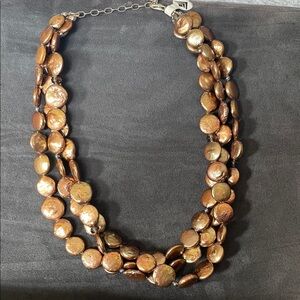 Silpada Bronze pearl necklace